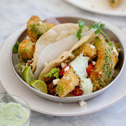 Fried Avocado Tacos