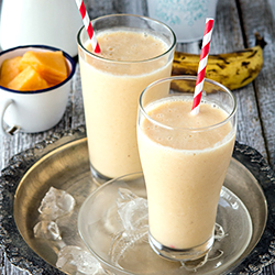 Mango, Banana & Rock Melon Smoothie