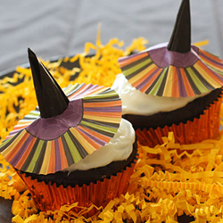 Skinny Chocolate Witch Cupcakes