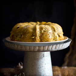 Maple Pumpkin Bourbon Bread Pudding