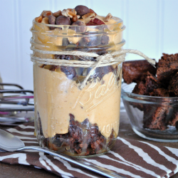 Pumpkin Mousse Brownie Trifle