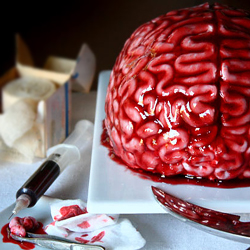 Zombie Brain Tartare Cake