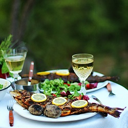 Grilled Lemon-Rosemary Trout