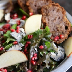 Pomegranate Salads with Gorgonzola