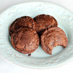 Easy Nutella Cookies with Sea Salt