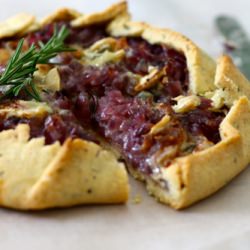 Red Onion & Gorgonzola Galette