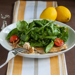 Chicken Paillard with Lemon Salad