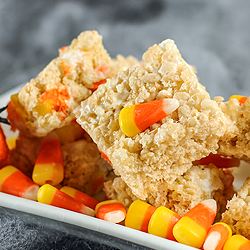 Candy Corn Rice Krispies Treats