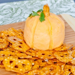 Pumpkin Shaped Cheese Ball