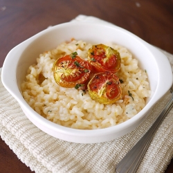 Roasted Garlic and Tomato Risotto