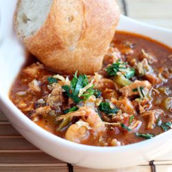 Chicken, Andouille, Shrimp Gumbo