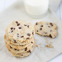 Salted Peanut and Chocolate Cookies