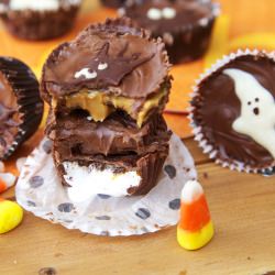 Spooky Halloween Chocolate Cups