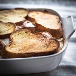 Apple Cheese Bread Pudding