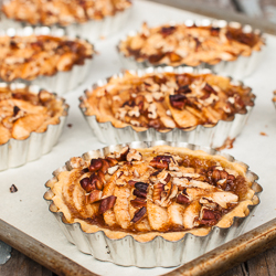 Apple Caramel Nut Tarts