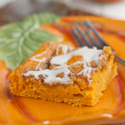 Cinnamon Roll Pumpkin Sheet Cake