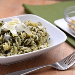 Basil Garlic Pesto with Pasta