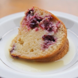 Cranberry Cake w/ Butter Sauce