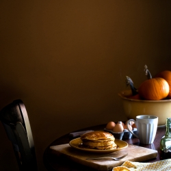 Pumpkin Oat Pancakes