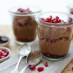 Mousse au Chocolat with Pomegranate