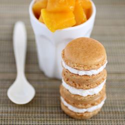 Mango Powder Macarons