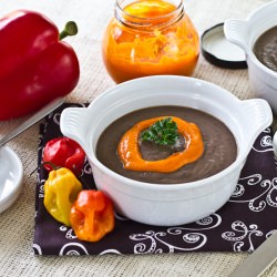 Black Bean Soup Hot Pepper Cream