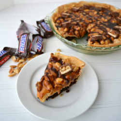 Snickers Brownie Peanut Butter Pie