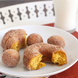 Cinnamon-Sugar Pumpkin Doughnuts