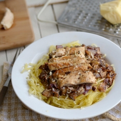 Low Fat Creamy Chicken Spaghetti