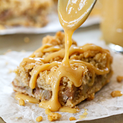 Spiced Pear Bars w/ Dulce de Leche