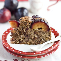 Chocolate Cake with Plums