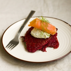 Beetroot Rosti With Salmon