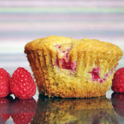 Raspberry White Chocolate Muffins