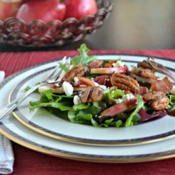 Pear Apple Gorgonzola Salad