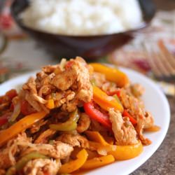 Not-so-slow Cooked Chicken Fajitas