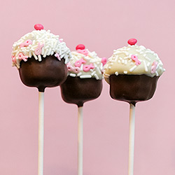 Awareness Cupcake Cake Pops