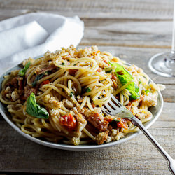 Pasta with Roasted Tomatoes