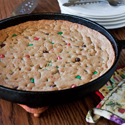 Skillet Chocolate Chip Cookie