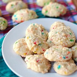 Skinny Funfetti Cake Cookies