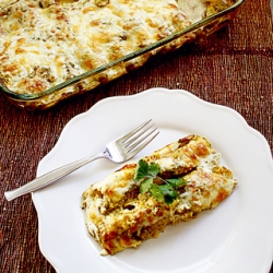 Butternut Squash Garlic Enchiladas