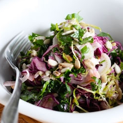 Sweet + Spicy Fall Vegetable Slaw