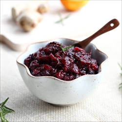 Cranberry Fig and Rosemary Chutney