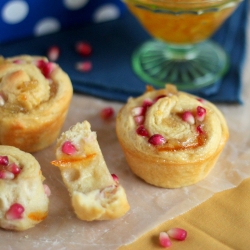 Citrus Pomegranate Spirals