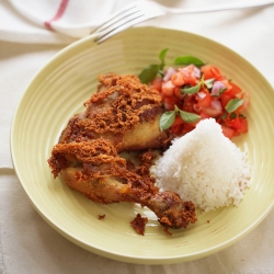 Crispy Chicken & Tomato Relish