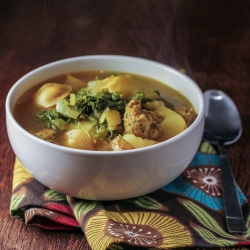 Sausage, Potato and Kale Soup