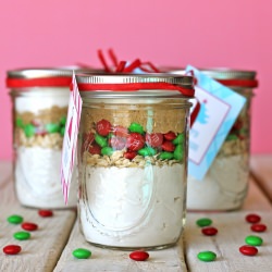 M&M Cookies in a Jar