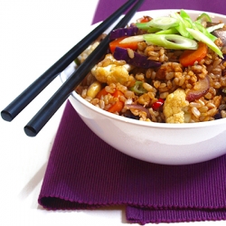 Vegetable Fried Brown Rice