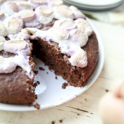 Chocolate Cake with Marshmallows