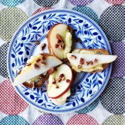 Apple and Pear Brie Crostini