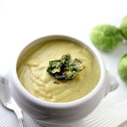 Sweet Potato Brussels Sprout Soup